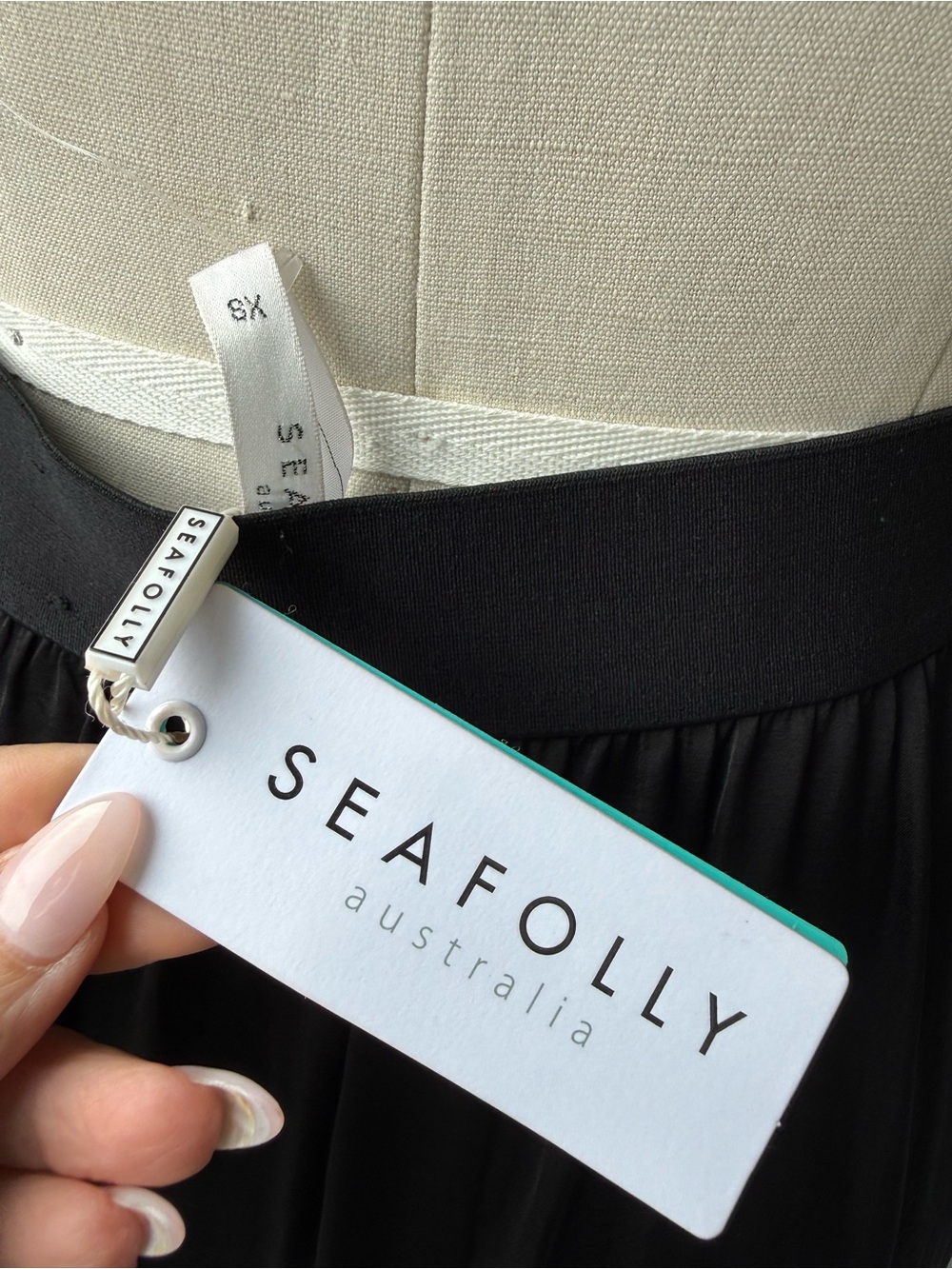 Seafolly Black Ruffle-Tier Maxi Skirt - Picture 6 of 7